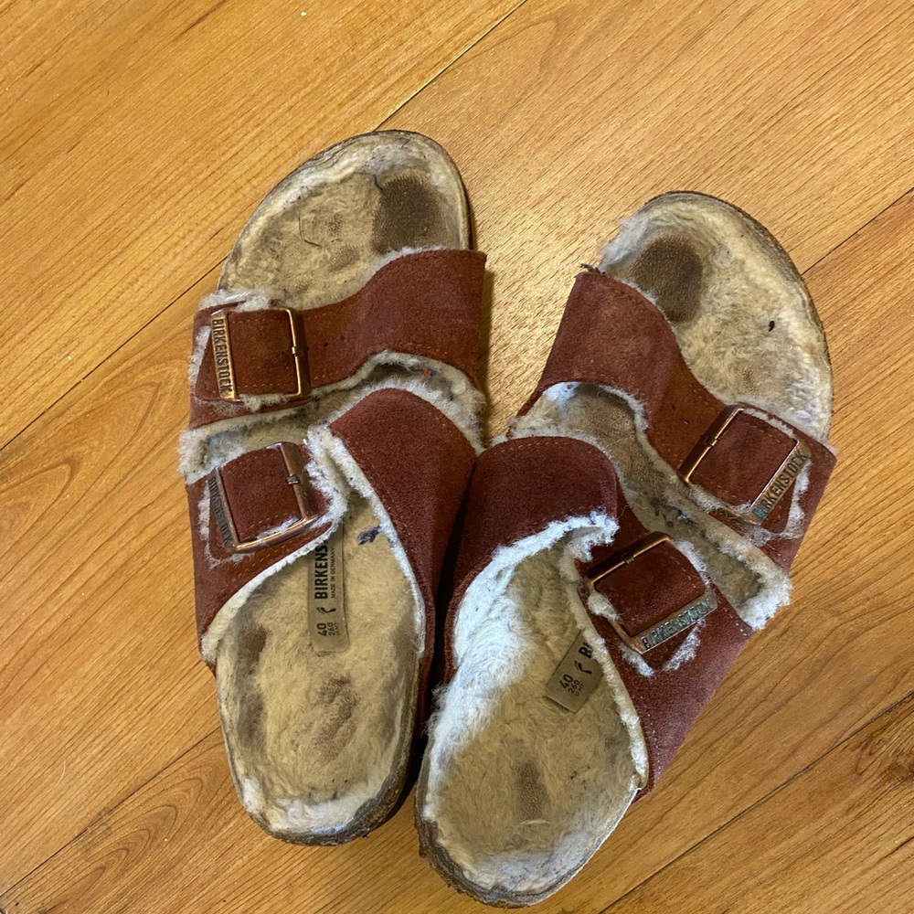 Shearling Birkenstocks